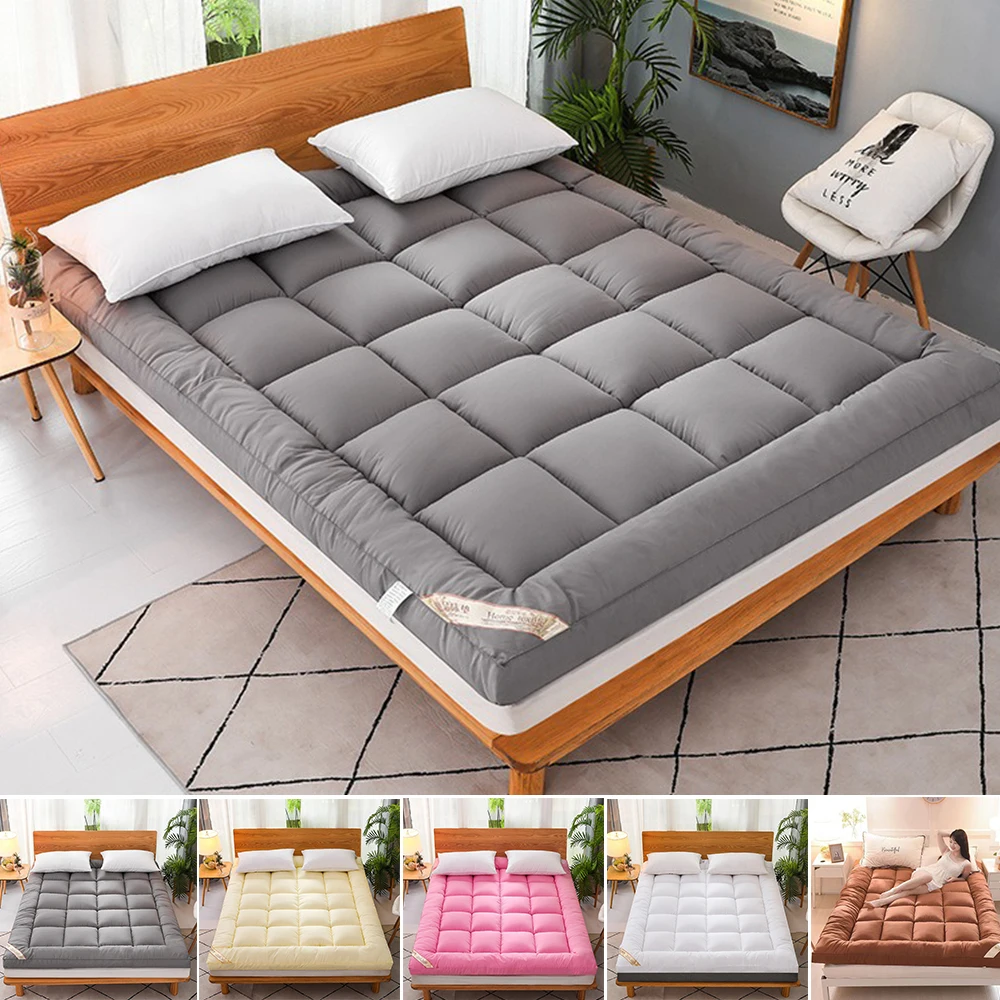 Polyesterfüllung und Stoff, weiche und atmungsaktive, dünne Luxusmatratze, Ganzjahresgebrauch, leicht zu reinigen, ideal für Schlafzimmer, Wohnungsgäste