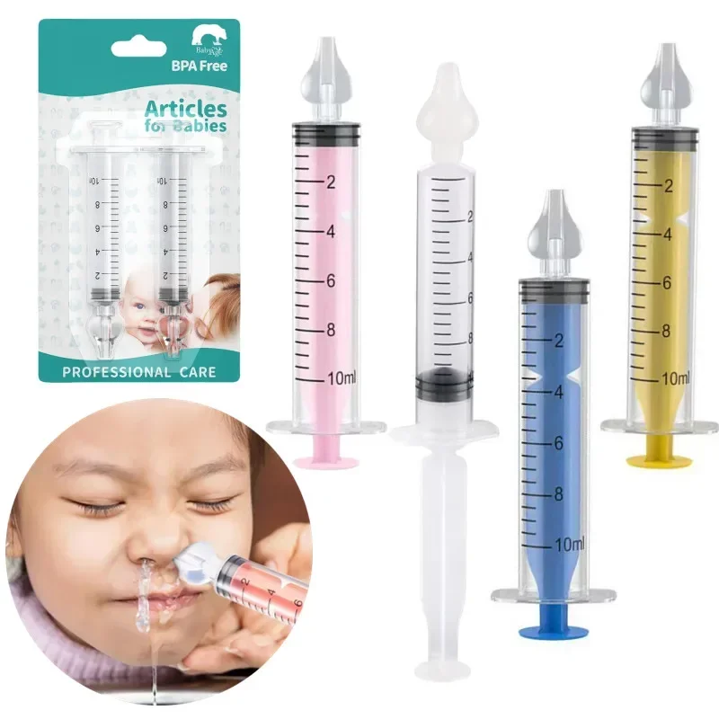 10ML/20ML Baby Nasensauger Spritze Baby Nase Reiniger Rhinitis Nasen Waschmaschine Irrigator Nadel Baby Nase waschen für Kinder Image