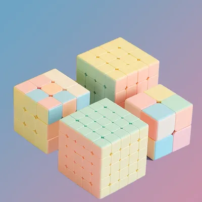 Zauberwürfel 2x2 3x3 4x4 5x5 Pyramide Zauberwürfel Rennen stressabbauendes Puzzle professionelles glattes Geschwindigkeitsspiel Kinderspielzeug Geschenk Image