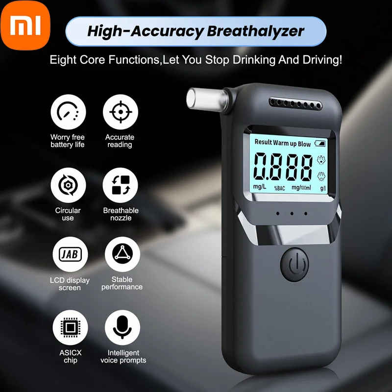 Xiaomi éthylotest pour alcool testeur d