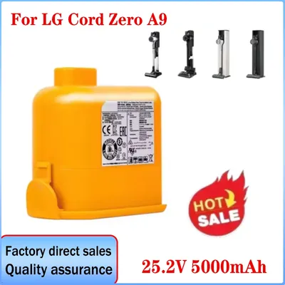 NEU 25,2 V 5000 mAh für LG A9, A9 PLUS A905M A907GMS A929KVM A9PBED2B A9PSMOPB A9K-PRO1 EAC63758601 A905RM Staubsauger-Akku Image