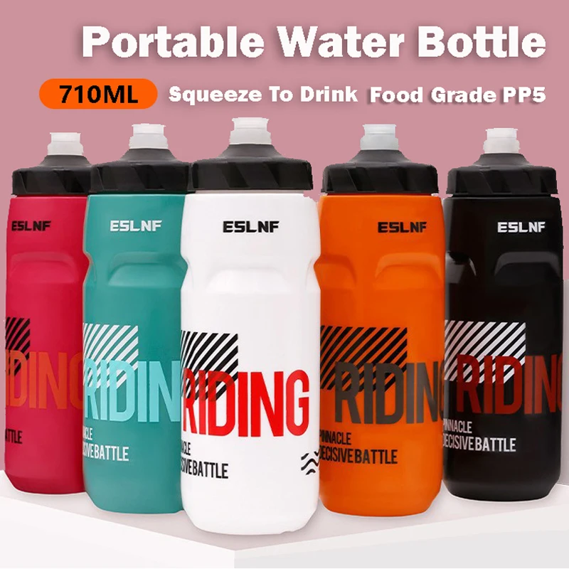 710ML Große Kapazität Wasser Flasche Tragbare Food Grade PP5 Straße Fahrrad Flasche Ultraleicht Radfahren Laufen Outdoor Sport Wasserkocher Image