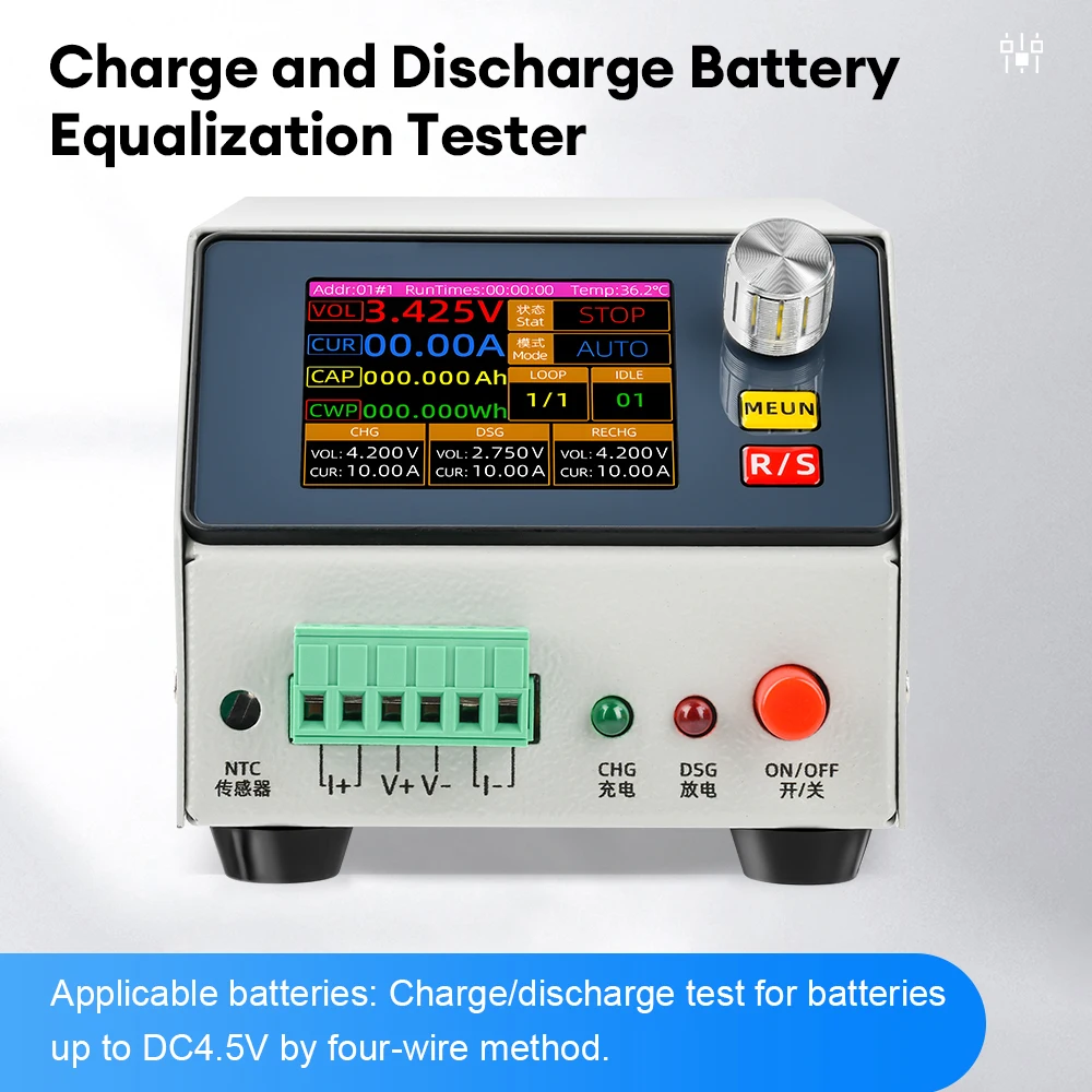 5V/12V Batteriekapazitätstester DC CNC Elektronischer Lasttester 1-Kanal-Lithiumbatterie-Lade- und Entladekapazitätsmessgerät Image