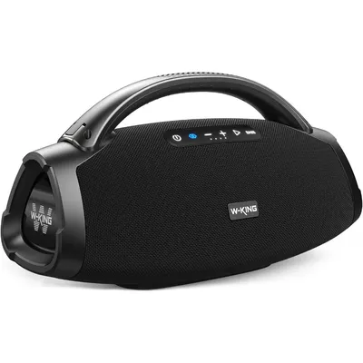 W-KING 330W Peak Loudest Boom Box, IPX7 Waterproof Party Bluetooth Speaker with 7.5" Subwoofer, Massive Bass, Hi-Fi, Large Outdo