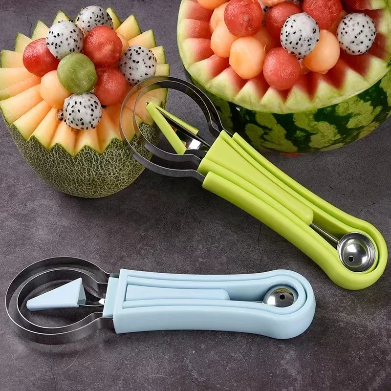 Wassermelone schneider Cutter Schaufel Obst Schnitz messer Cutter Obst platte Obst Grab Pulp Separator Küche Home Gadgets Werkzeuge
