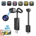 Telecamere WiFi Mini HD 4K con modulo wireless per visione notturna Videoregistratore Videocamera di sorveglianza Telecamera di sicurezza CCTV domestica USB