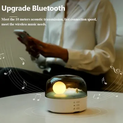 Hochwertige Soundeffekte, Bluetooth-Musikbox, tragbarer Bluetooth-Lautsprecher, Mini-Umgebungslichtstreifen, dimmbar, weiches Licht Image