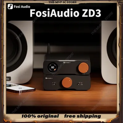 FosiAudio ZD3 Ausgewogene Audio DAC Decoder Hifi Audiophile Bluetooth Decoder Preamp ES9039Q2M HIFI Desktop Power Verstärker PC Image
