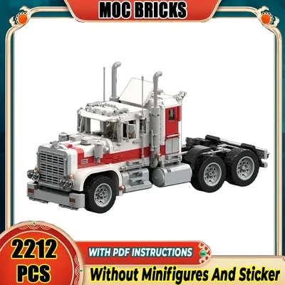 Fahrzeug Serie Moc Baustein Kollaborieren Set Katze Lkw Modell Die Remake RC Technische Ziegel DIY Montage Spielzeug Für Geschenk Image