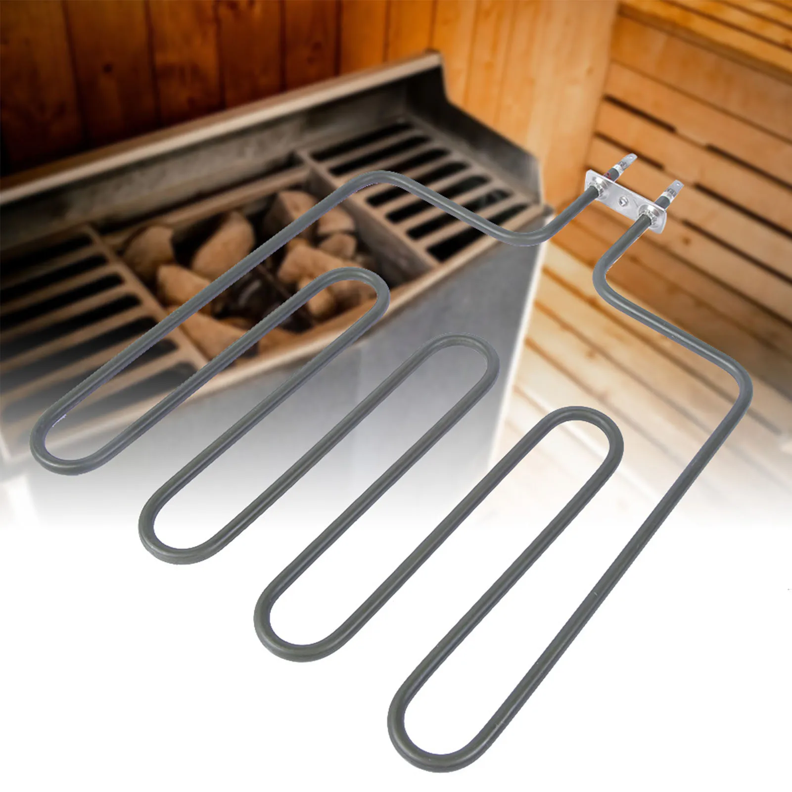 D2 Elektrisches Heizelement, Heizelement für Saunaofen, Edelstahl, gerade Wärme, Sauna-Heizelement, Herdkomponente, SCA-2000W