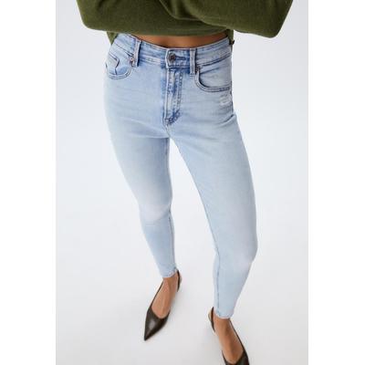 Stradivarius D09 Skinny super high-waist jeans MEDIUM BLUE DENIM 10