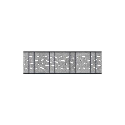 zaun|zu® Sichtschutz Design Vlies Criss Cross für Doppelstabmatten Hellgrau 2,6m Image