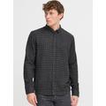 BLEND Langarmhemd Herren Regular Fit grau, XL