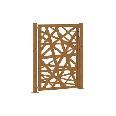 vidaXL Gartentor 105x130 cm Wetterfester Stahl Lichtdesign Image