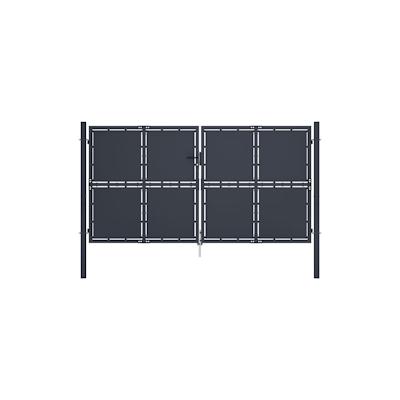 vidaXL Gartentor Stahl 300 x 150 cm Anthrazit Image