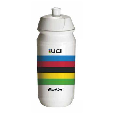 Santini - UCI Water Bottle - Fahrrad Trinkflasche Gr 500 ml weiß Image