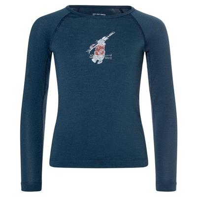 super.natural - Kid's Ski Bunny175 L/S - Merinounterwäsche Gr 110 blau/ various Image