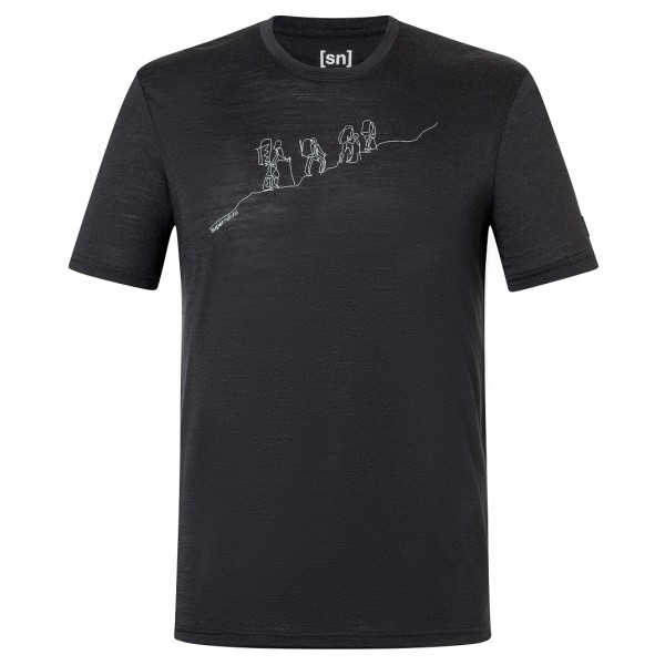 super.natural - Hiking Tee - Merinoshirt Gr 48/50 - M schwarz