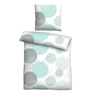 Castell Thermo-Fleece Bettwäsche Blasen mint, 1x 155x220 cm + 1x 80x80 cm Image