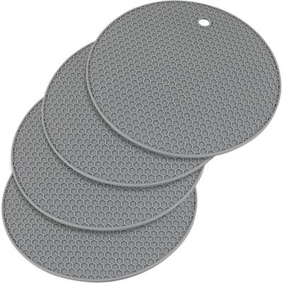 Csparkv - 4er-Pack Untersetzermatten aus Silikon, rutschfeste Silikon-Untersetzer, langlebig, Image
