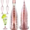 Ensemble de verres à vin à Champagne pliables pour la maison, verres à vin en plastique réutilisables avec bouteille de rangement, adaptés aux voyages de Camping en plein air