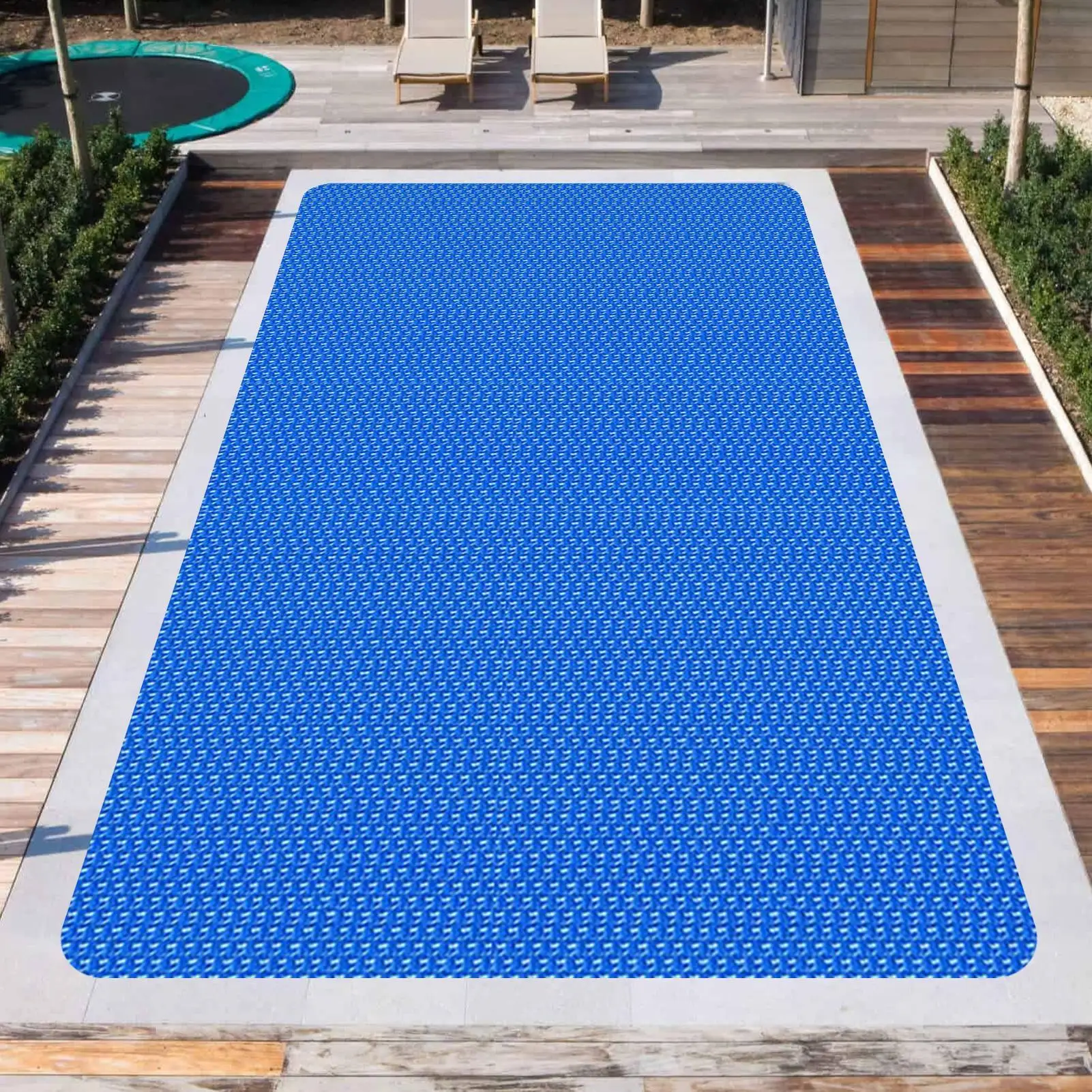 Couverture solaire de piscine de plusieurs tailles, couverture carrée extérieure de piscine, Film isolant résistant aux UV pour piscine souterraine de Spa