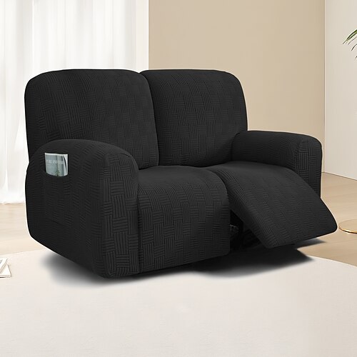 2-Sitzer-Liegesofabezug mit 5x5-Rastersteppung – moderner Doppel-Loungesessel mit niedriger Rückenlehne für Wohnzimmerkomfort Image