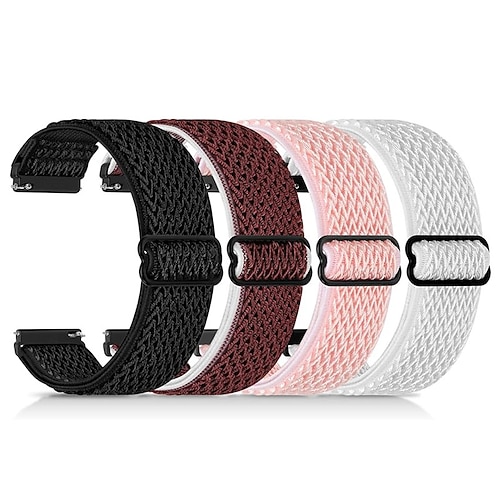 4 Packung Uhrenarmband für Garmin Samsung Galaxy Huawei Watch 3 Pro, Watch 2 Classic, Watch GT 3 Pro / 2 Pro / 2e / Runner / Active / 42mm / 46mm, Honor Magnic 2 GS 3i GTS 4,4mini, 3,2,2mini, 2e, GTR Image