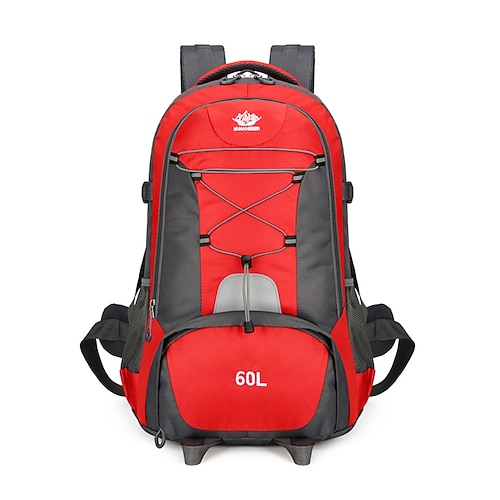 wasserabweisender 60-l-Wanderrucksack für Herren – Outdoor-Reiserucksack mit großem Fassungsvermögen und mehreren Fächern für Camping-, Trekking- und Rucksackabenteuer Image