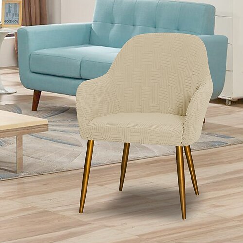 5x5 Gitter Stuhlbezug für hohe Armlehnen - dehnbarer Schonbezug für Sessel, langlebig stilvolle Passform für Wohnzimmermöbel Image