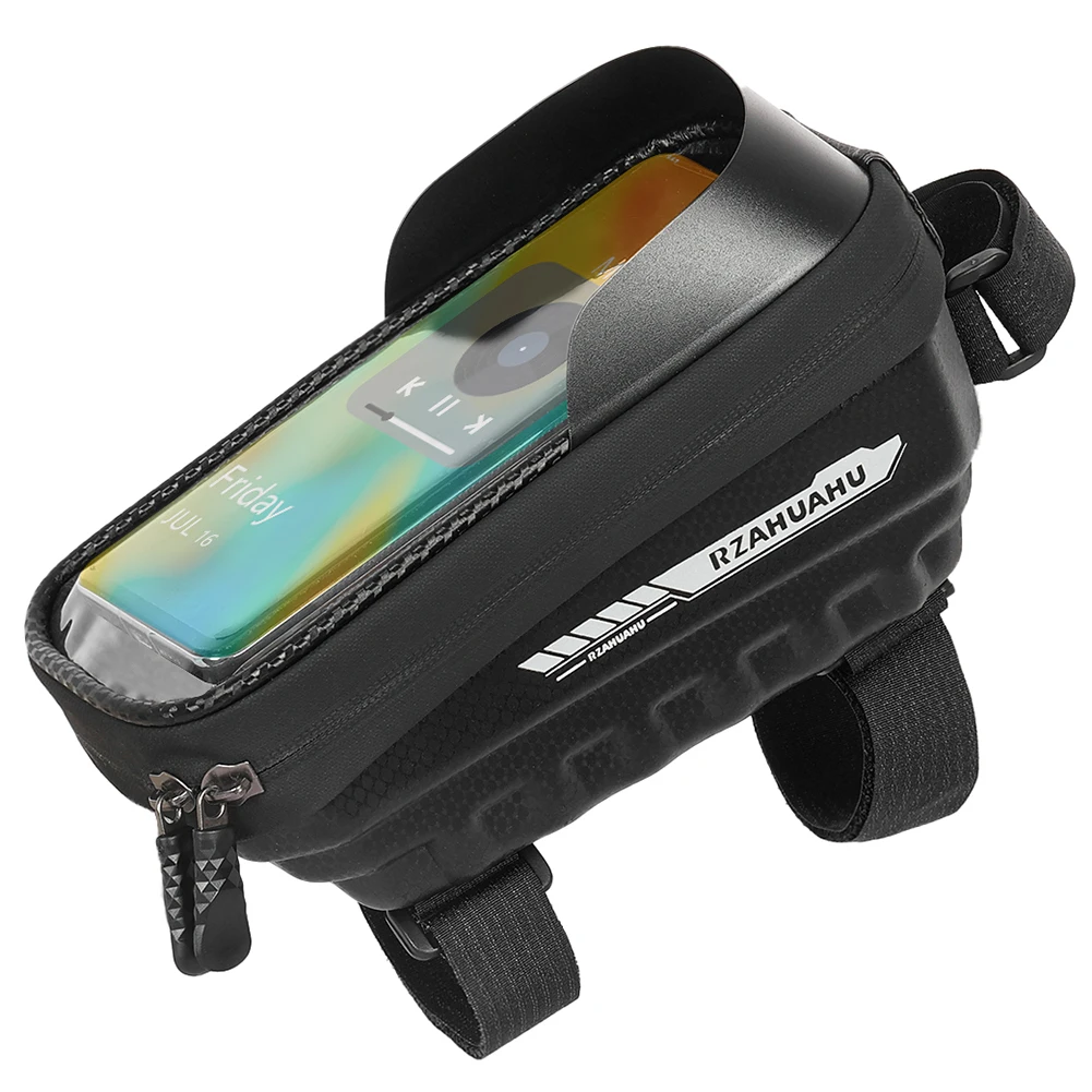 Touchscreen-Fahrradtasche, Fahrradzubehör, Fahrrad-Frontrahmentasche, Touchscreen-Fahrradtasche, Fahrrad-Handytasche, passend für 7-Zoll-Telefone Image
