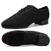 Schwarze Tanzschuhe für Herren, große Größe 46, Indoor-Tanzsaal, Walzer-Schuhe für Erwachsene, Tango, Jazz, moderne Tanzschuhe, lateinamerikanische Performance-Schuhe