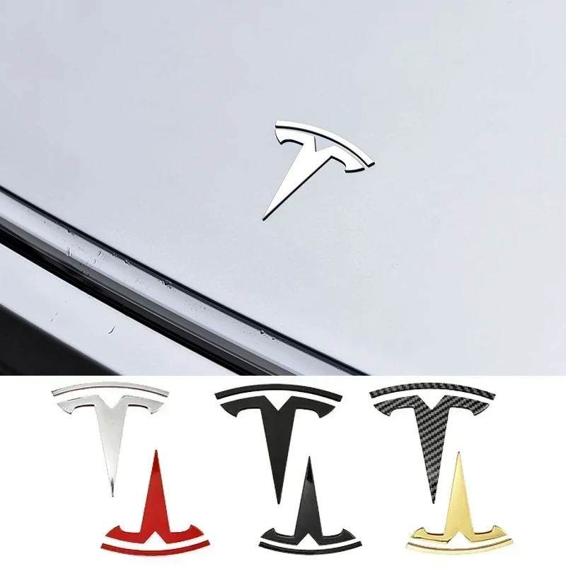 Per Tesla Modello 3 Modalità Y In Lega di Zinco Auto Cofano Anteriore Logo Adesivo Styling Auto Corpo Tronco Posteriore Emblema con Accessori Radian
