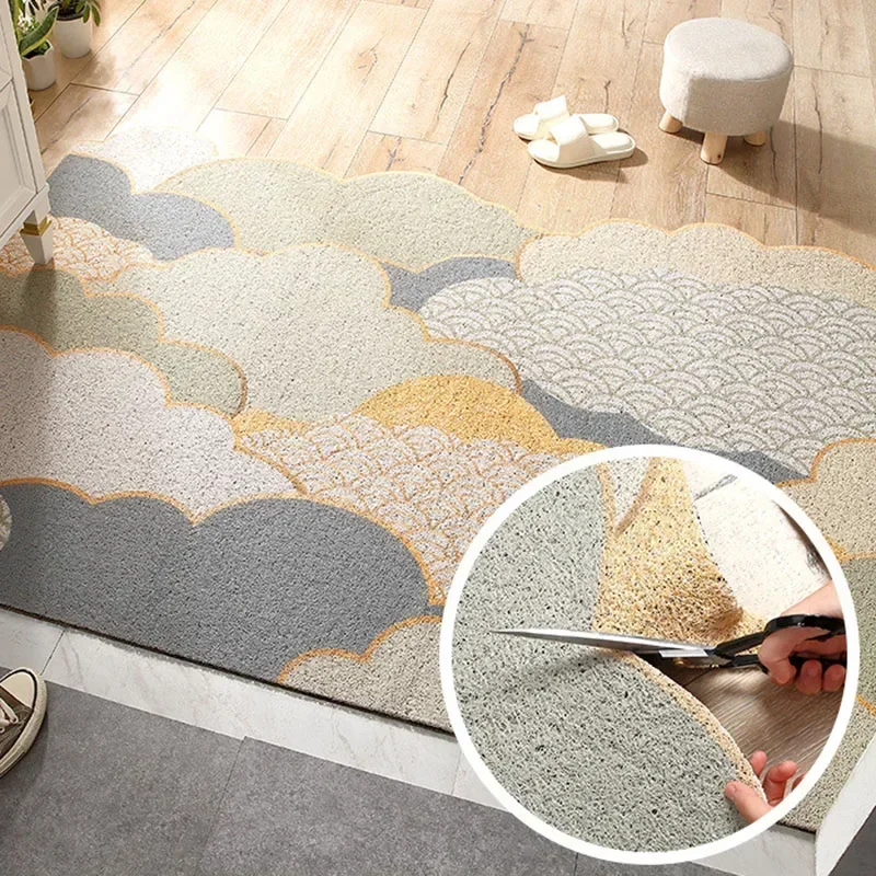 Kann getrimmt werden Haus Haustür matte für Schuhsc haber rutsch feste verschleiß feste Innen fußmatten leicht zu reinigen Eingangstür matten