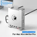 Supporto dock 9 in 1 per Mac Mini M4/M4 Pro M.2 NVMe SSD 8TB Max USB C HUB USB3.2 Gen2 SD3.0 TF3.0 Docking station in lega di alluminio