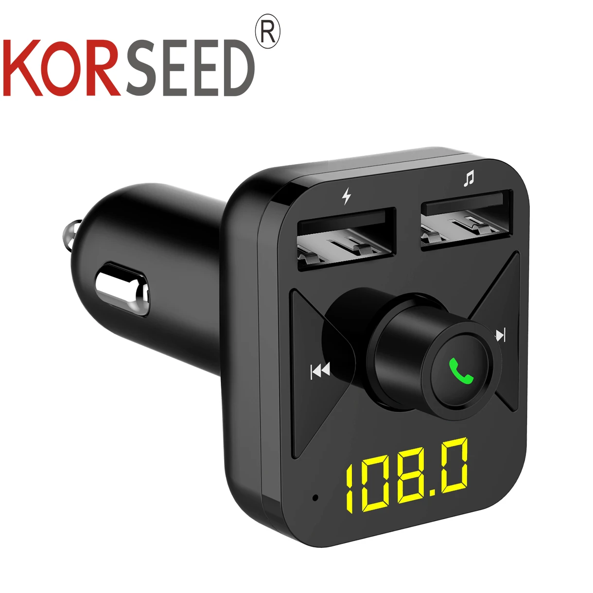 Auto ladung FM Sender Freis prec heinrich tung Auto Bluetooth 5.0 MP3-Player Stereo FM Modulator USB Schnell ladung Auto Bluetooth-Adapter Image