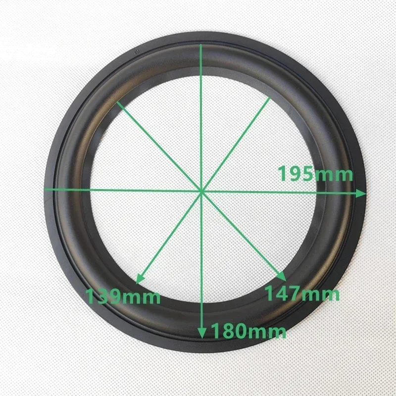 2 stücke 8 zoll Lautsprecher Rand Ringe Bass Lautsprecher Surround Reparatur Gummi Woofer Rand Reparatur Teile 195mm Image