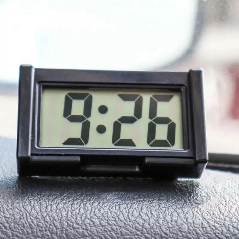 Mini Digitaluhr Großen Bildschirm Auto Armaturenbrett Elektronische Uhr Selbstklebende Mini Uhr Auto Uhr Für Lkw Armaturenbrett Image