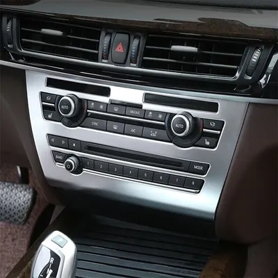 Car Interior Decorator for BMW X5 X6 F15 F16 Air Conditioning CD Control Panel Decoration Frame Protective Cover Sticker
