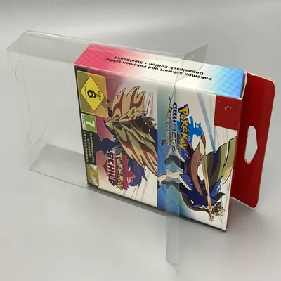 Transparent Box Protector For Pokémon Sword and Shield Collect Boxes For EUR Nintendo Switch NS Game Shell Clear Display Case