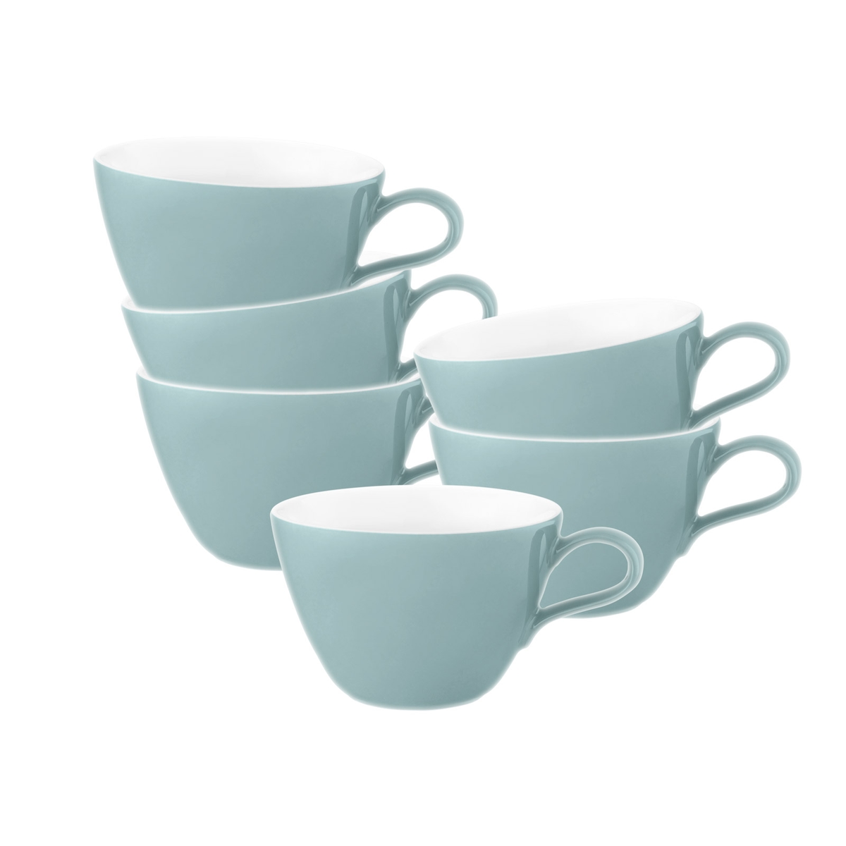 Seltmann Weiden Life Fashion Milchkaffeetasse 370 ml 6er Set - Green Chic Image