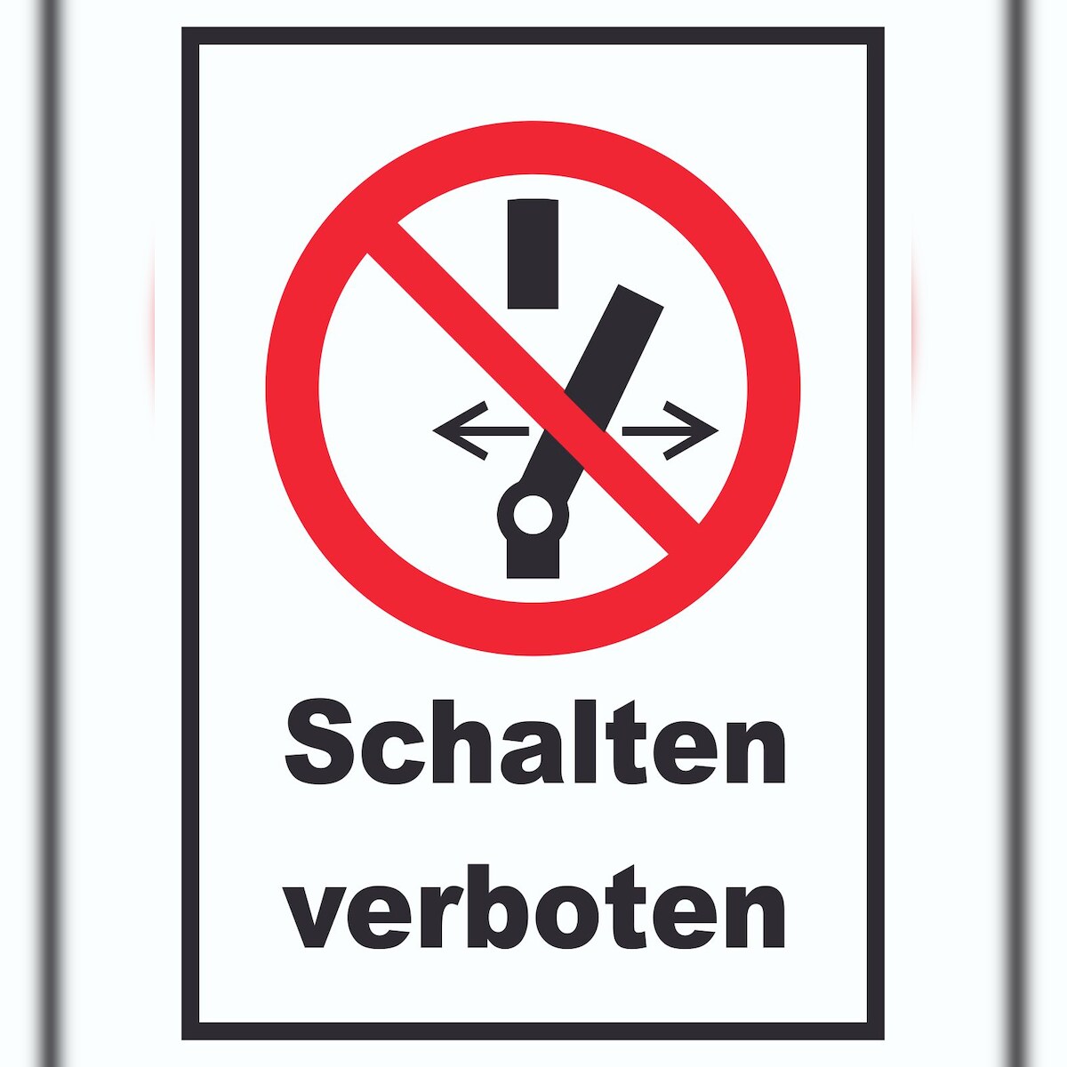 HB-Druck Schalten verboten Schild A6 (105x148mm) Image