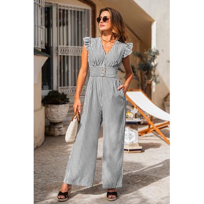 Chic Statement Striped Jumpsuit