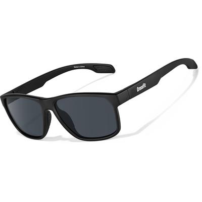 Zenni Rectangle Sunglasses Black Plastic Frame