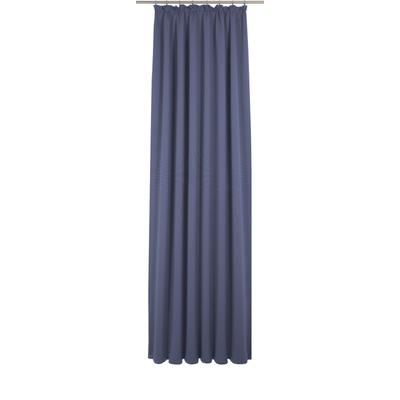Vorhang WIRTH "Uni Collection", blau (royalblau), B:142cm H:275cm, Baumwolle (Bio-Baumwolle), Gardinen, nach Maß Image