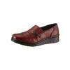 Slipper LORETTA, Damen, Gr. 39, rot (bordeaux), Leder, sportlich, Schuhe Slipper