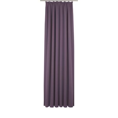 Vorhang WIRTH "Uni Collection", lila (aubergine), B:142cm H:165cm, Baumwolle (Bio-Baumwolle), Gardinen, nach Maß Image