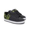 Sneaker DC SHOES "Court Graffik", Gr. 6,5(38,5), bunt (grau, schwarz, grün), 57.05% Leder, 28.2% Synthetikmaterial, 13.87% Polyester, 0.88% Textil, Schuhe