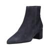 Stiefelette HÖGL "Högl Stiefelette Veloursleder", Damen, Gr. 41, blau (dunkelblau), Veloursleder, casual, Schuhe