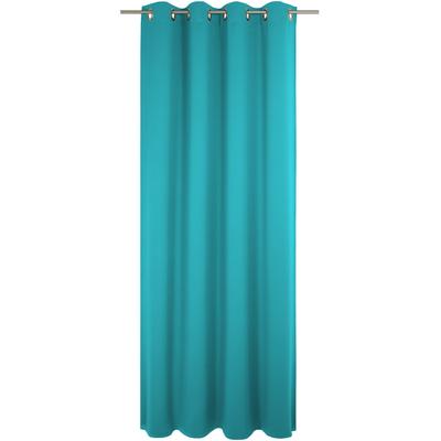 Vorhang WIRTH "Dim out", blau (türkis), B:142cm H:265cm, Polyester, Gardinen, nach Maß Image